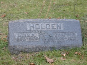C B Holden headstone