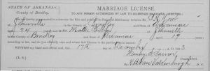York-Philips Marriage License, 1903