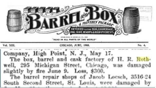 Clippings from Barrel and Box, July 1908